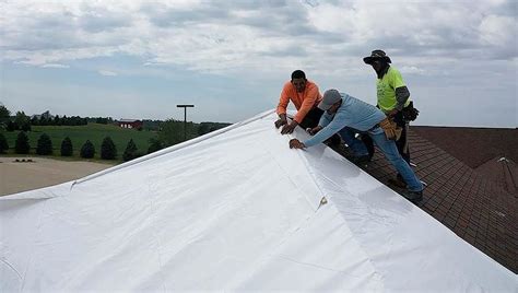 house wrap on metal roof|emergency roof shrink wrap.